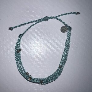 Teal Pura Vida Bracelet with Silver Accents